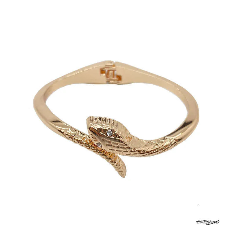 Gold-Plated Snake Bracelet - Fashionable Zinc Alloy Bangle For Women And Girls Ddmylovely
