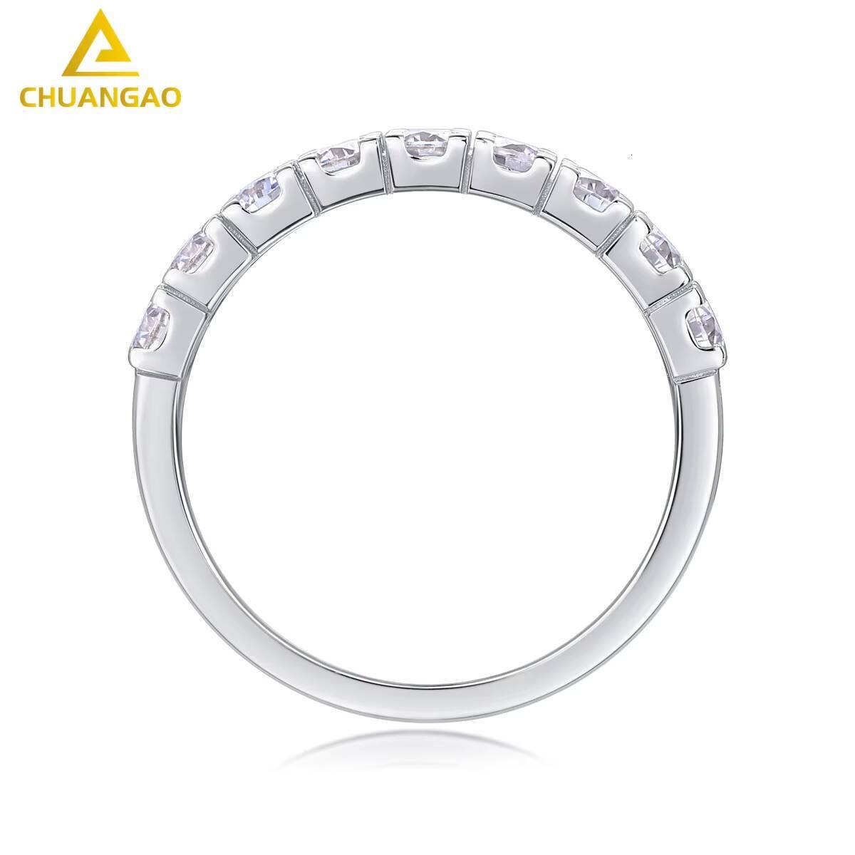 925 Silver Wholesale China Supplier Gemstone Ring Moissanite Ring Diamond Ring Pass All Diamond Testers