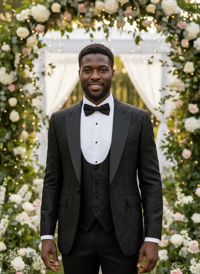 ST Cassy High Quality Retro carving Party Dress Slim Fit Tuxedo Prom Suit Fashion black Male Groom Wedding threepiece 251020