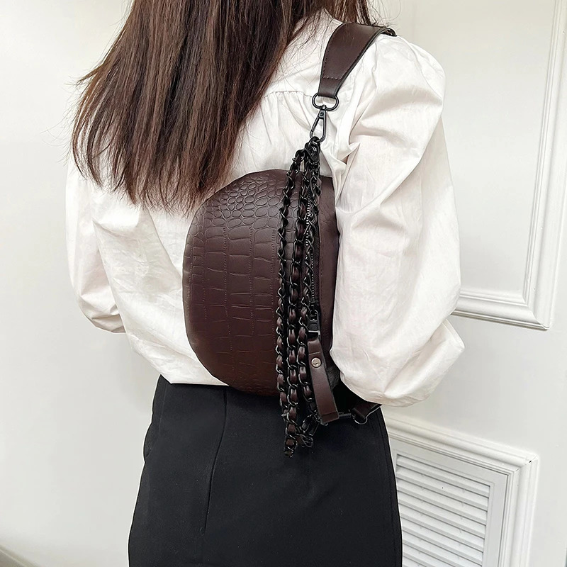 fashion Women Crossbody Chest Bag soft Leather Waist y ladies Shoulder Bags Phone Packs ner Pack Purse 251014