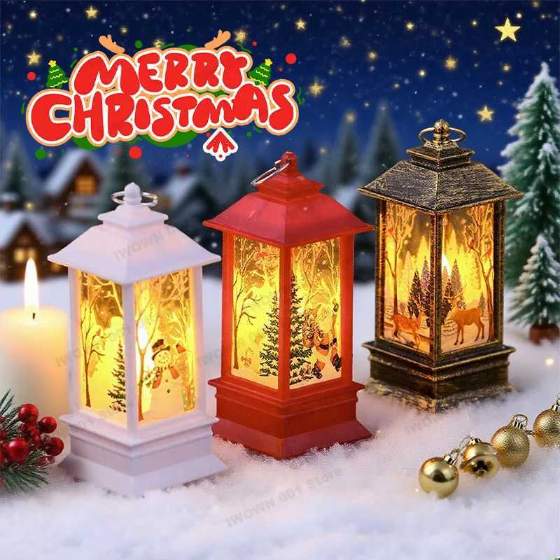 Christmas Wind Lamp Candle Table Lamp Small Night Lamp Elderly Snowman Christmas Decoration Small Night Lamp Desktop Decorat C251115