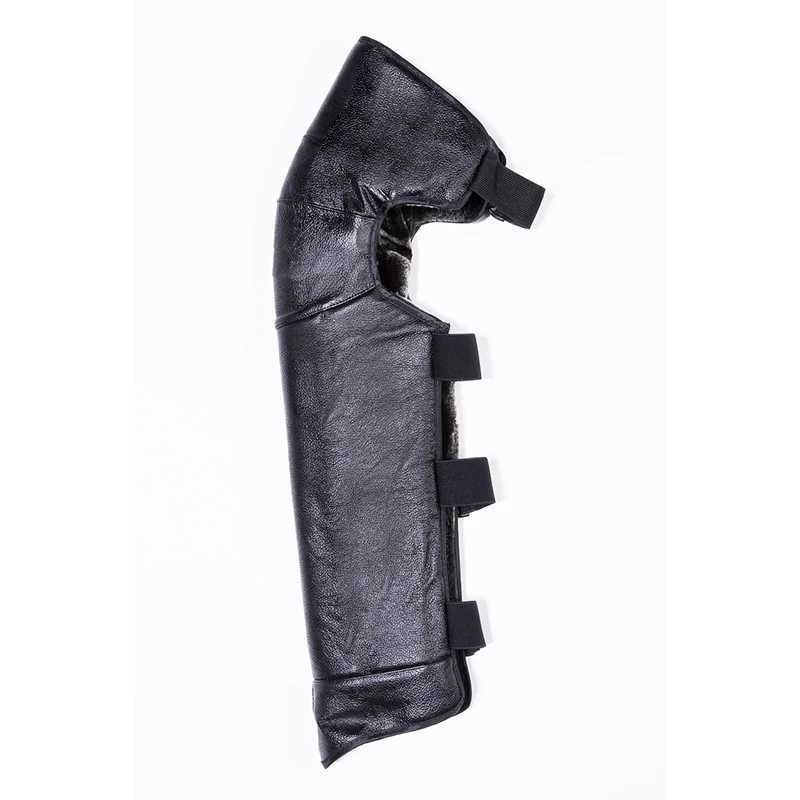 Motorcycle long full Calf COW Leather kneepads Winter waterproof Knee pads Skiing skating protector windproof warm knee padsW251024