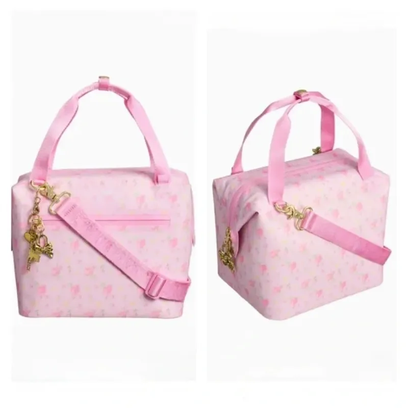 US stock LoveShackFancy Ibiza Sunset Lunch Bag Box All Day Julienne Mini Soft Cooler Recycled Polyester Cooler Cooling Travel Bags Shoulder Madeleine Midi Cooler