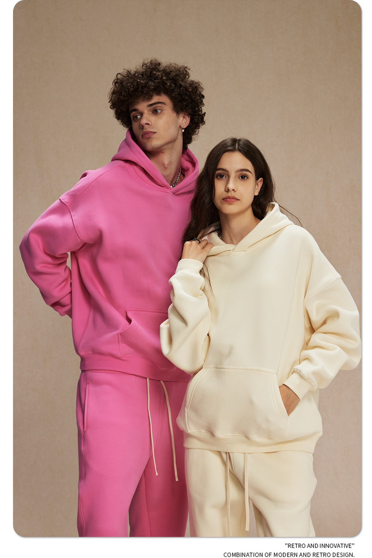 2025 Autumn Winter New Loose Fleece Trendy Brand Hoodie Men Oversize Hooded Designer Hoodie Jacket Tracksuit Men Polo Veste Coat Trendy Brand Men Hood