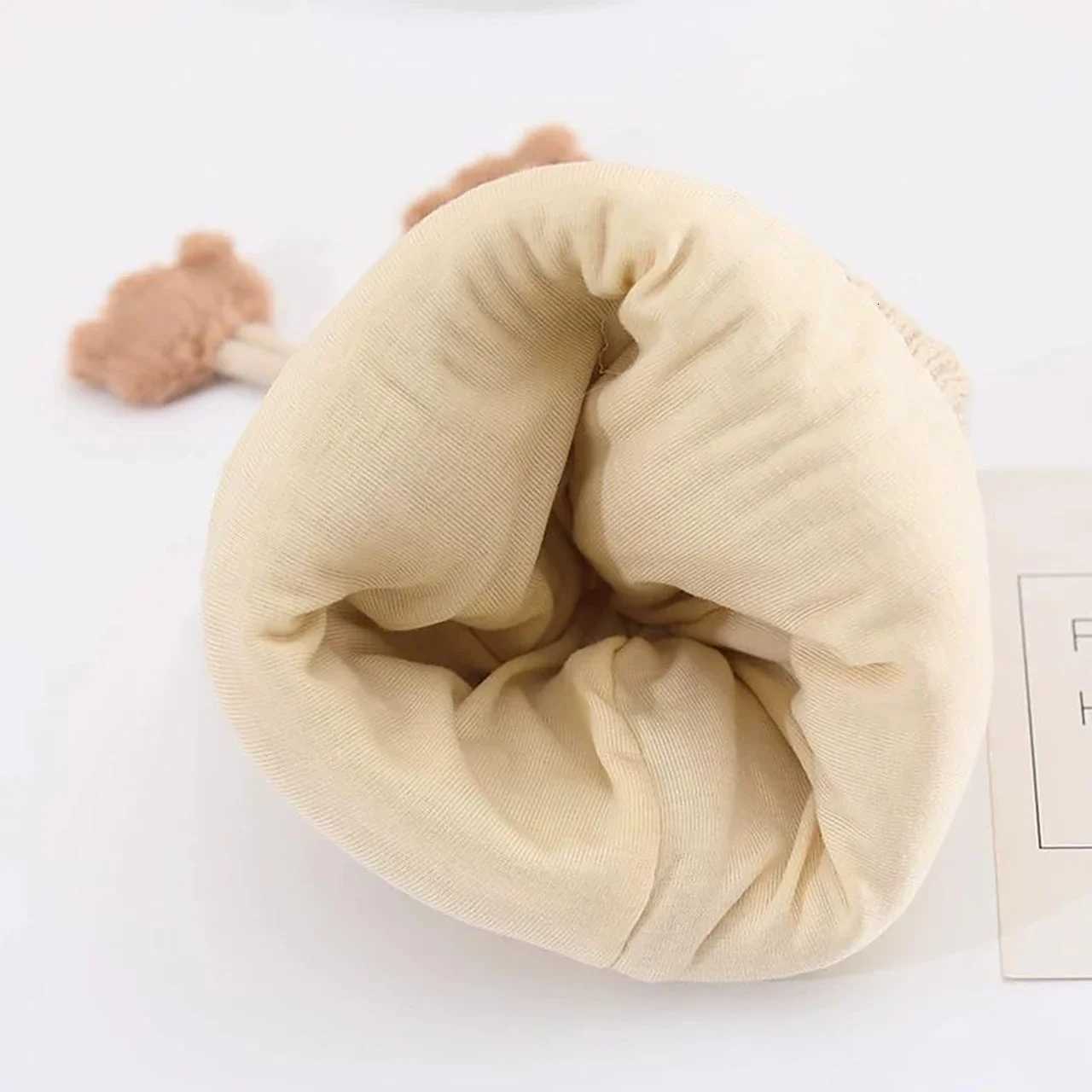 Winter Warm Baby Hat Cute Bear Baby Boys Girls Ear Protection Cap Beanies Soft Toddler Kids Anticold Lacing HatL251024