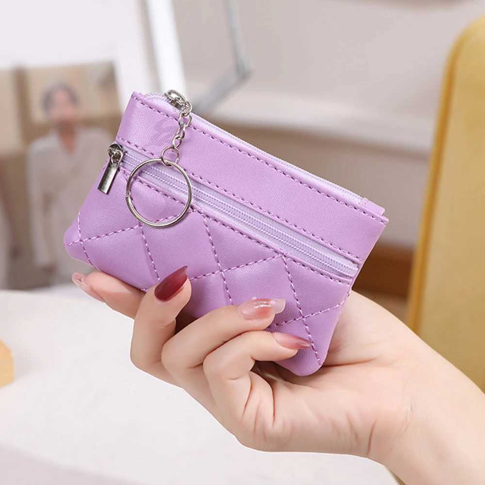 Mini Layer Coin Purse Men Small Wallet Change Purses Zipper Money Bags Candy Wallets PU Key Holder Z251023