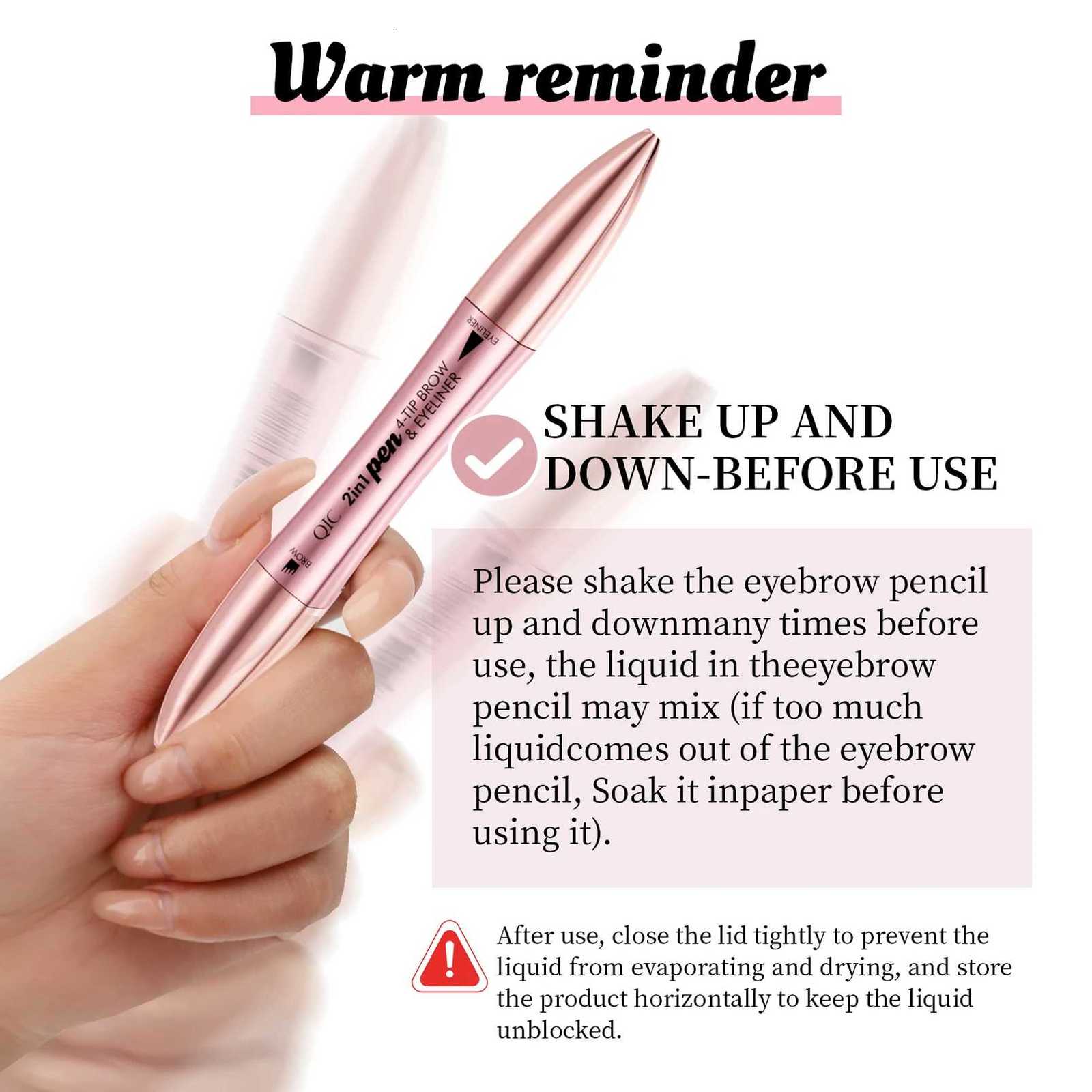 4 Colors 1pc Eyebrow Pen Waterproof 4 Split Tip Eyebrows Pen Eyebrow Tattoo Pen Waterproof Liquid Black Eyebrow Makeup PencilL251024