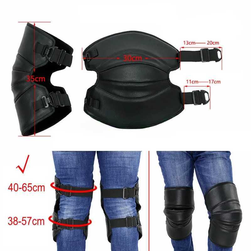 Motorcycle Warm Kneepad Motorbike Riding Knee Pads Windproof Winter Outdoor Knee Protective Guard PU Leather WaterproofW251024
