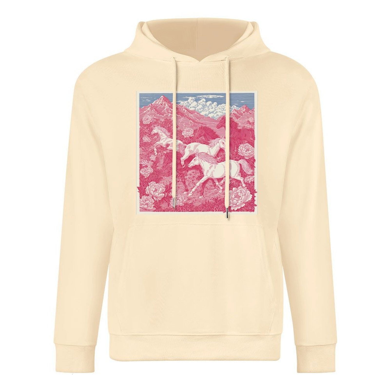 H Designer Fall Winter Hoodie Luxury Horse Print Design Unisex Long Sleeve Streetwear Hip Hop Oversized Fit Hoodie Men's Fashion Apparel H41
