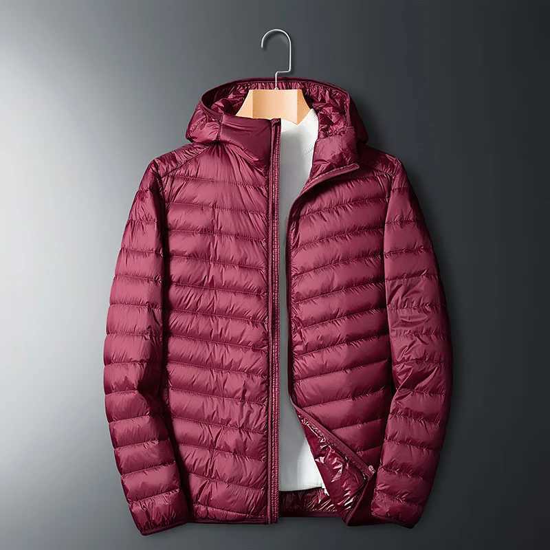 Plus Size thin and light hooded mens down jacket large size coat man puffer plus size winter jacket men 9XL 10XL 11XL 13XL 14XL Z251024