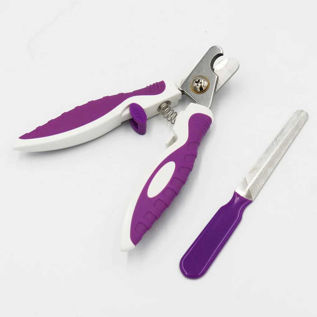 Pets ABS Stainless Steel Nail Clippers Scissors Files Dogs Cats Claw Trimmer Cutter Grooming Tools Set Z20251024
