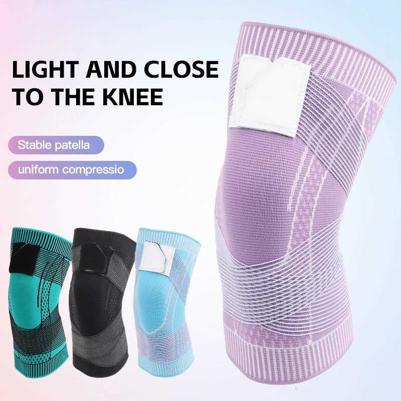 SKDK 1PC Compression Knee Brace Sports Knee Pads AntiSlip Strap Nylon Breathable Basketball Running Tennis Knee Brace SupportW251024
