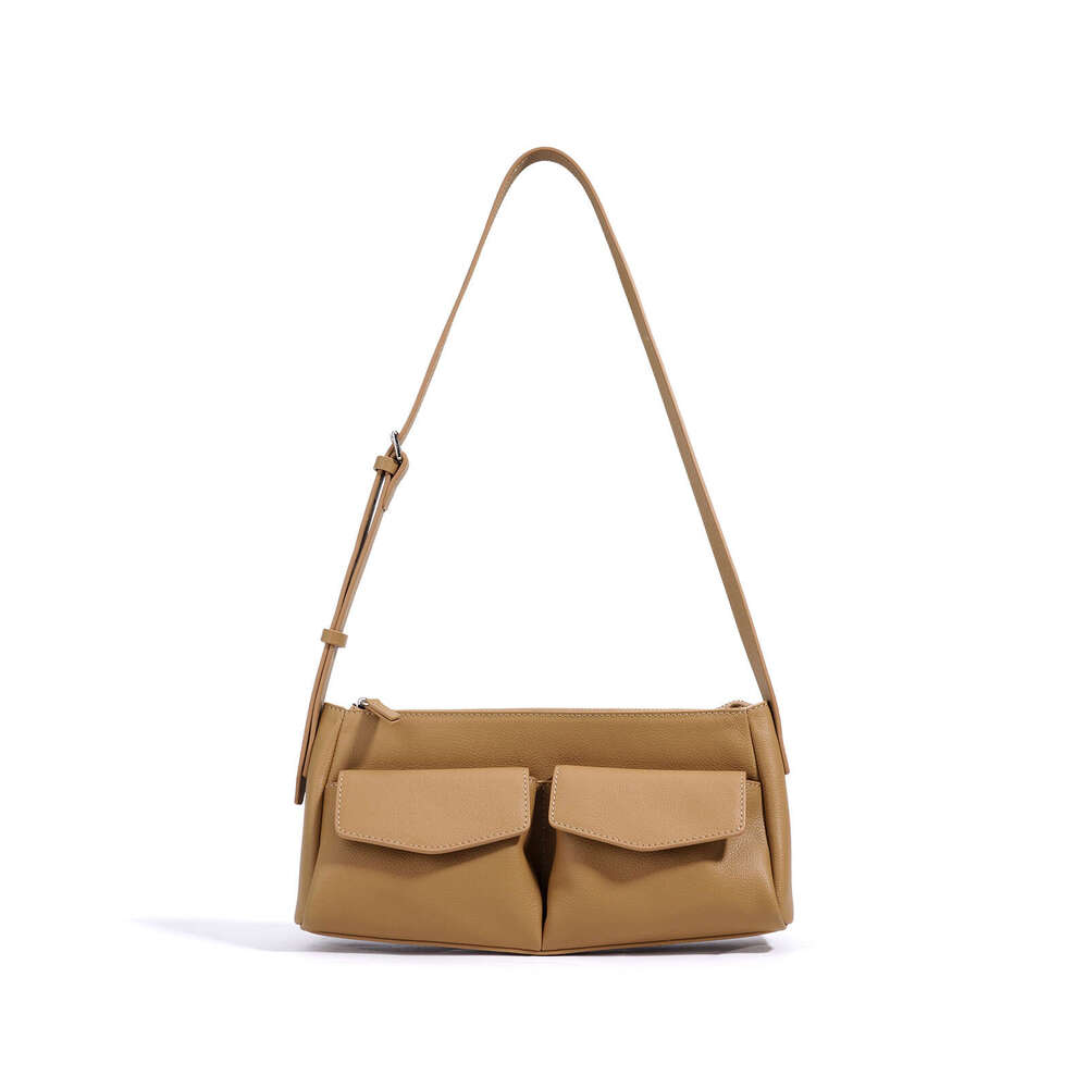 Luxury bag New Niche Shoulder High end First Layer Genuine Leather Small Fashion Versatile Casual Commuter Crossbody Bag