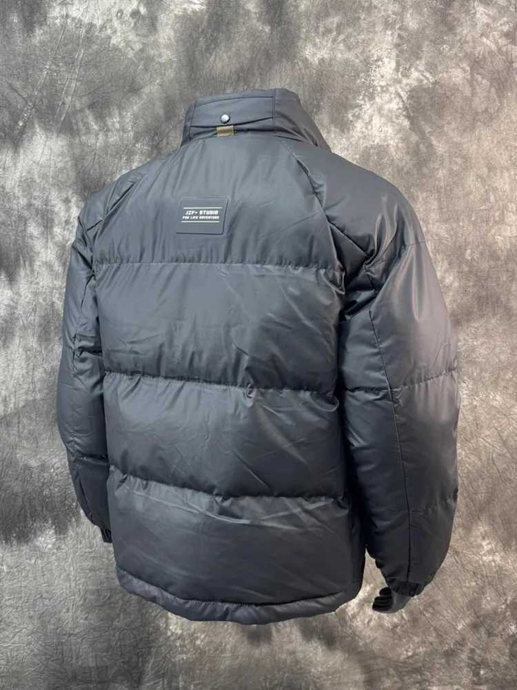 Mens Winter Thick Warm Down Jacket Stand Collar Casual Overcoat Big Pockets Outwear Coat Loose Fit Male Fashion Designer Jackets Z251024