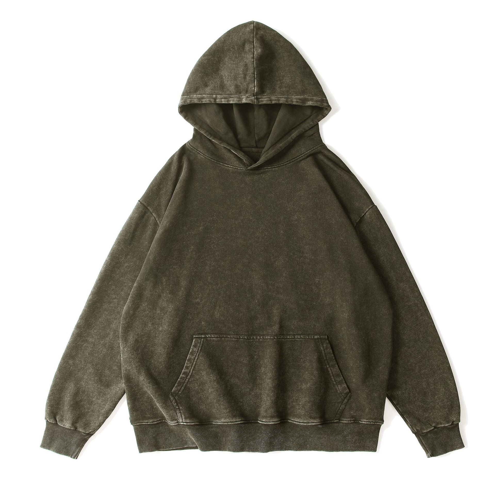 350g 80% Cotton Vintage Hooded Sweatshirt Designer Hoodie Jacket Tracksuit Men Polo Veste Coat Drop Shoulder Retro Washed Large Terry Hoodie Oversize