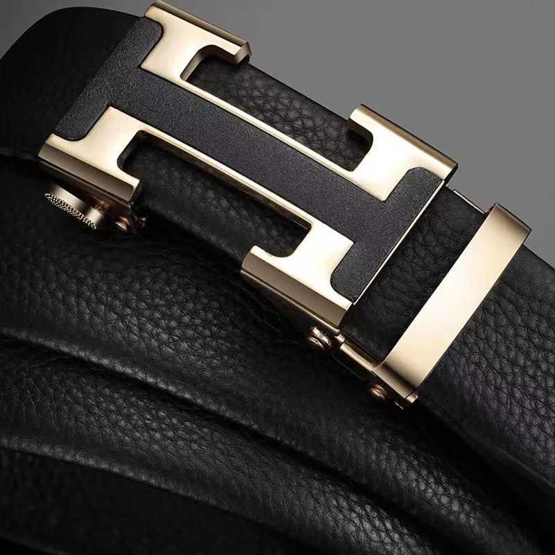 Luxury Brand Men Belt High Quality Leather Business Designer famous Belts for men Jeans Strap Male Metal Buckle belt W251024