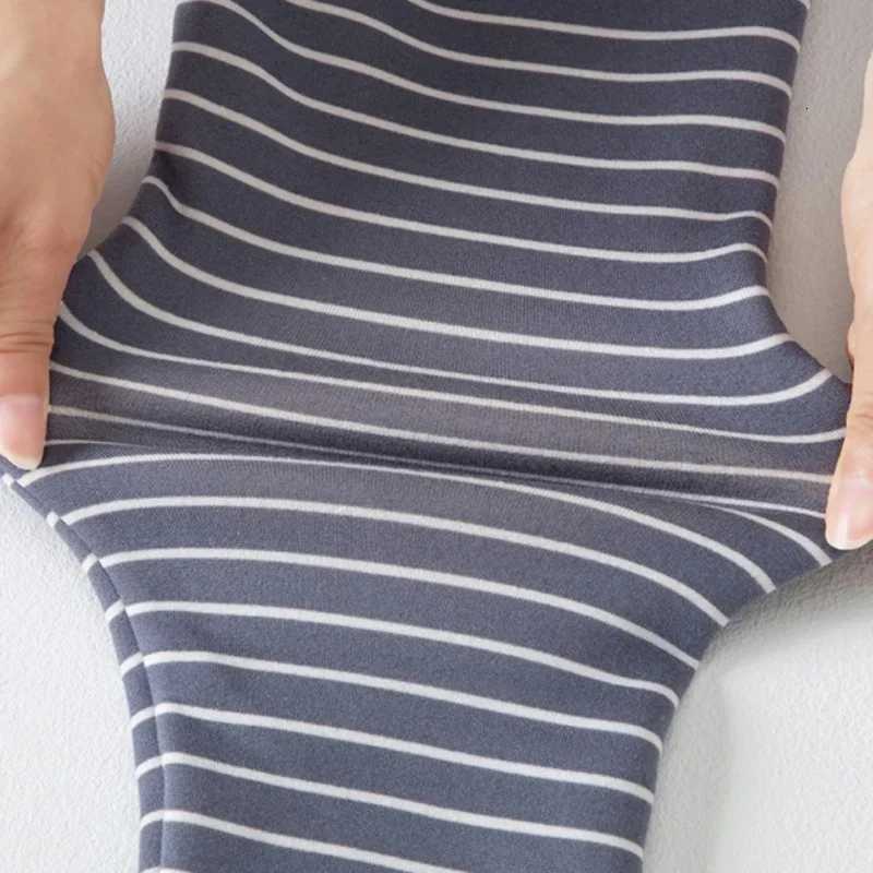 Autumn Winter Kids Girls Pant Striped Warm Leggings Children Thicken Trousers Baby Girl Slim Plus Velvet Pants Girls ClothesT251024