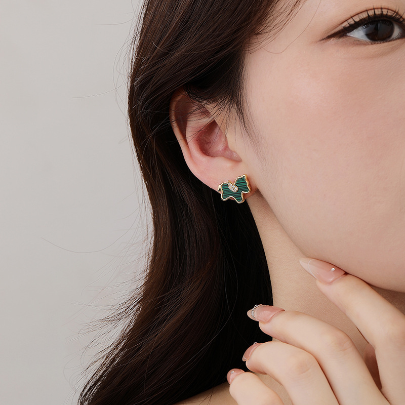 Designer earrings Luxury earrings Zircon 999 silver pony cute unicorn animal shaped earrings niche high-end fashion earrings gold earrings free shippi