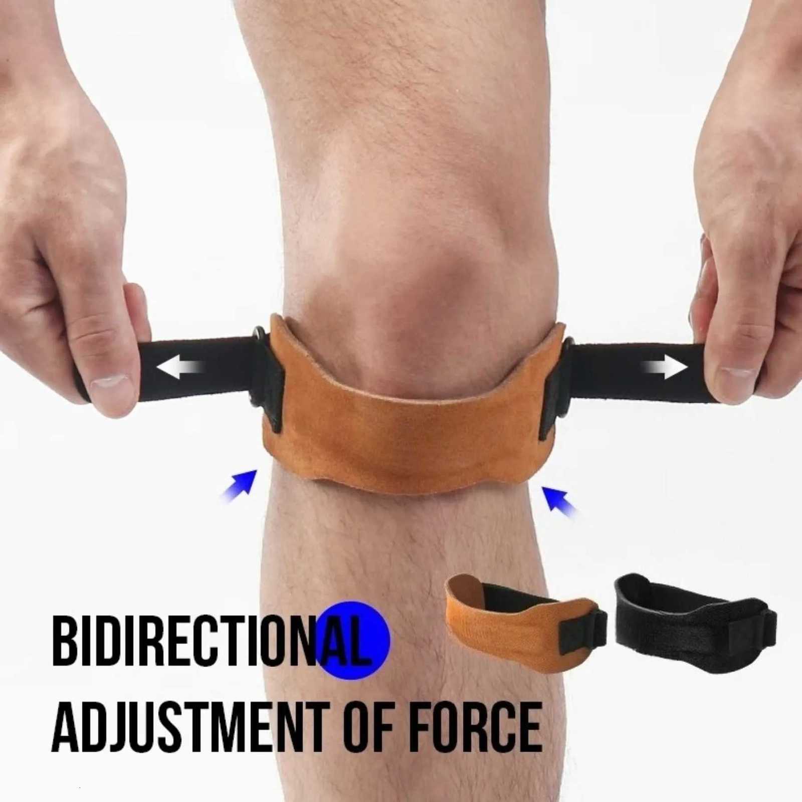 Pressurized Cowhide Patella Belt Sports Knee Pads Running Shock Absorption Antimeniscus Knee Pads Fitness RidingW251024