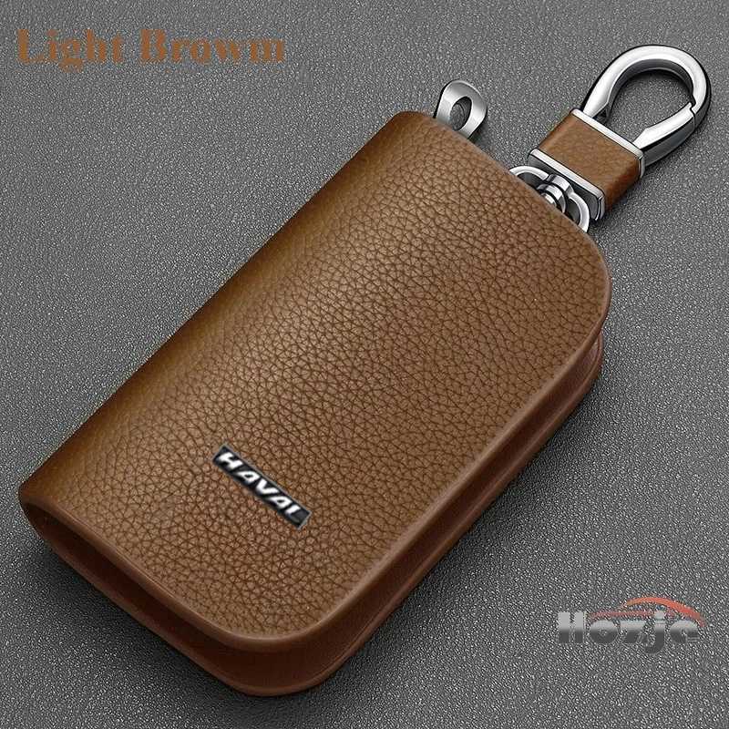 Car Leather Key Case Zipper Key Cover for HAVAL H6 HEV2 PHEV19 PHEV34 GT H5 H2 DARGO M6 Plus Jolion Pro H7 3rd Gen H6 H9 2025 Z251023