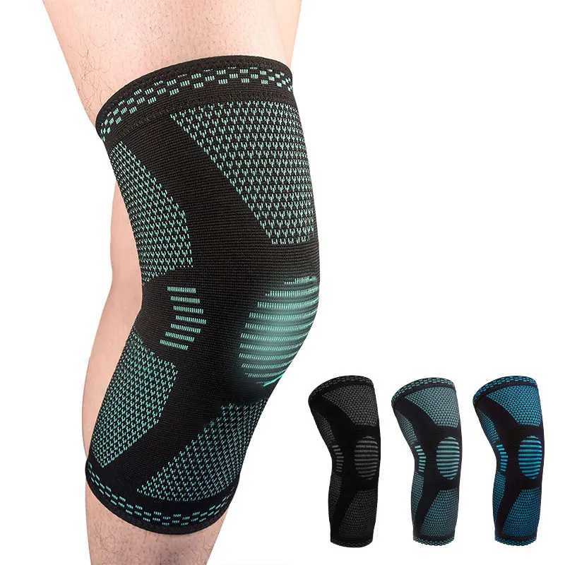 SKDK 1PC Gym Knee Pad Sports Safety Fitness Kneepad Elastic Knee Brace Support Gear Patella Running Basketball Volleyball TennisW251024