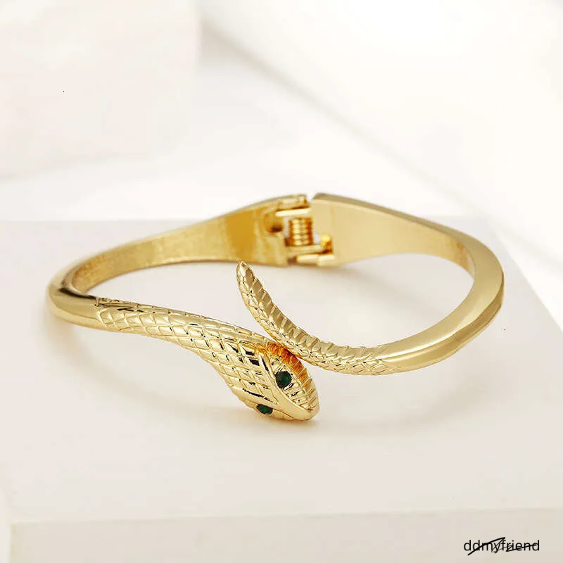 Gold-Plated Snake Bracelet - Fashionable Zinc Alloy Bangle For Women And Girls Ddmyfriend