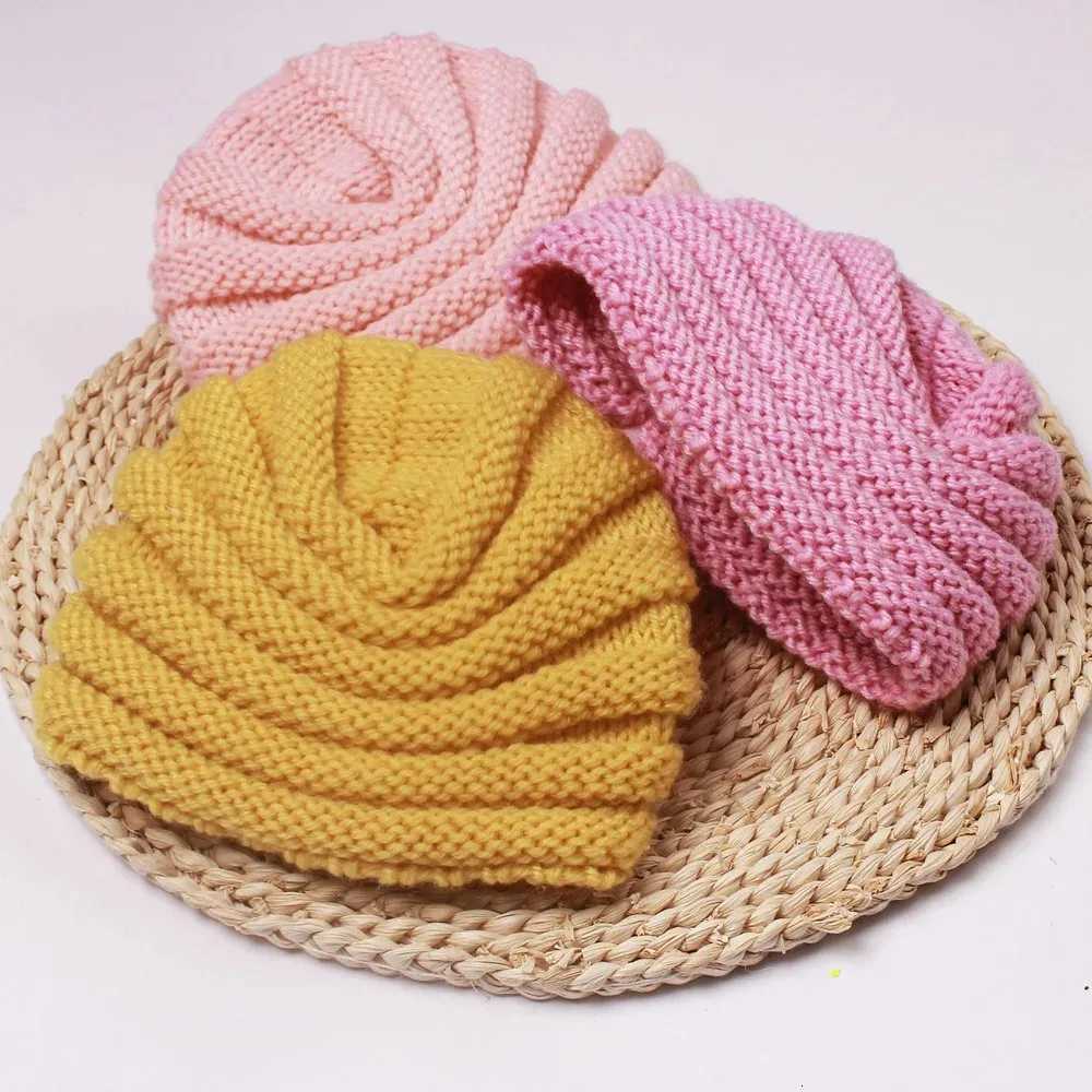 Winter Newborn Hat Infant Bonnet Baby Beanie Knitted Toddler Turban Hats for Girls Boys Accessories Kids Cap Baby Knit HatL251024