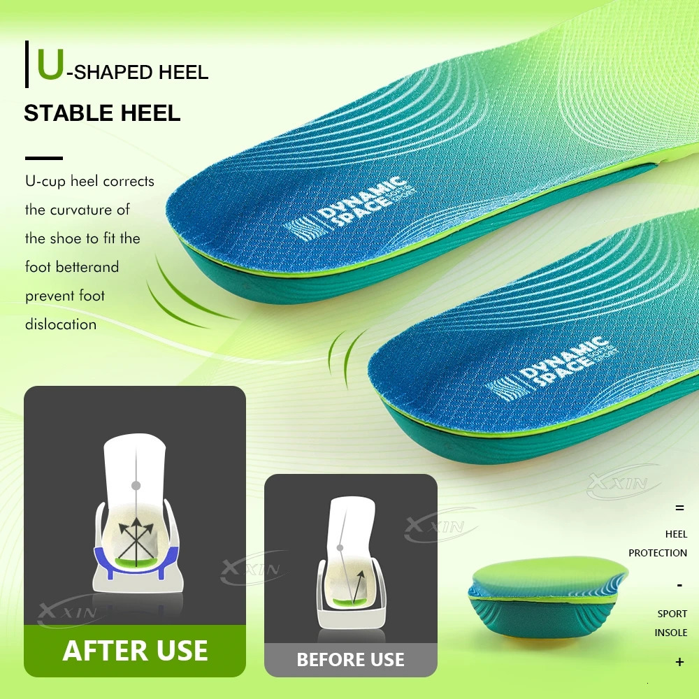 XxinSports Insole EVA Elastic Running Insoles Lightweight Shoe Insoles Men Women Shoe Pad Size 35251020