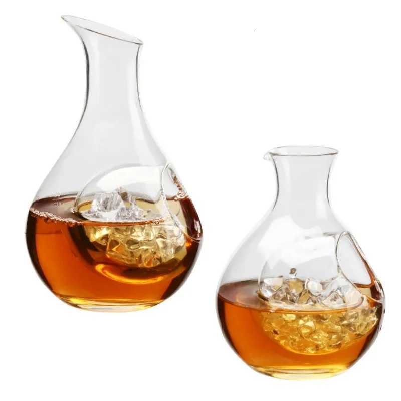 300400ml Hip Flask Whisky Vodka Sake Soju Lead Crystal Decanter Wine Bottle He Bar Tools Y251024