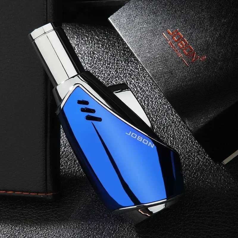 JOBON Metal Butane Gas Lighter Outdoor Windproof Blue Flame Torch Turbo Jet Cigar BBQ Jewelry Baking Welding Home Tools D251024 - view 7