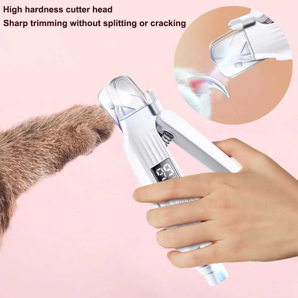 2 in 1 Electric Pet Nail Grinder Rechargeable Pet Toenail Clippers Dog Nail Trimmer and Grinder for Small Medium Large DogsCats Z20251024