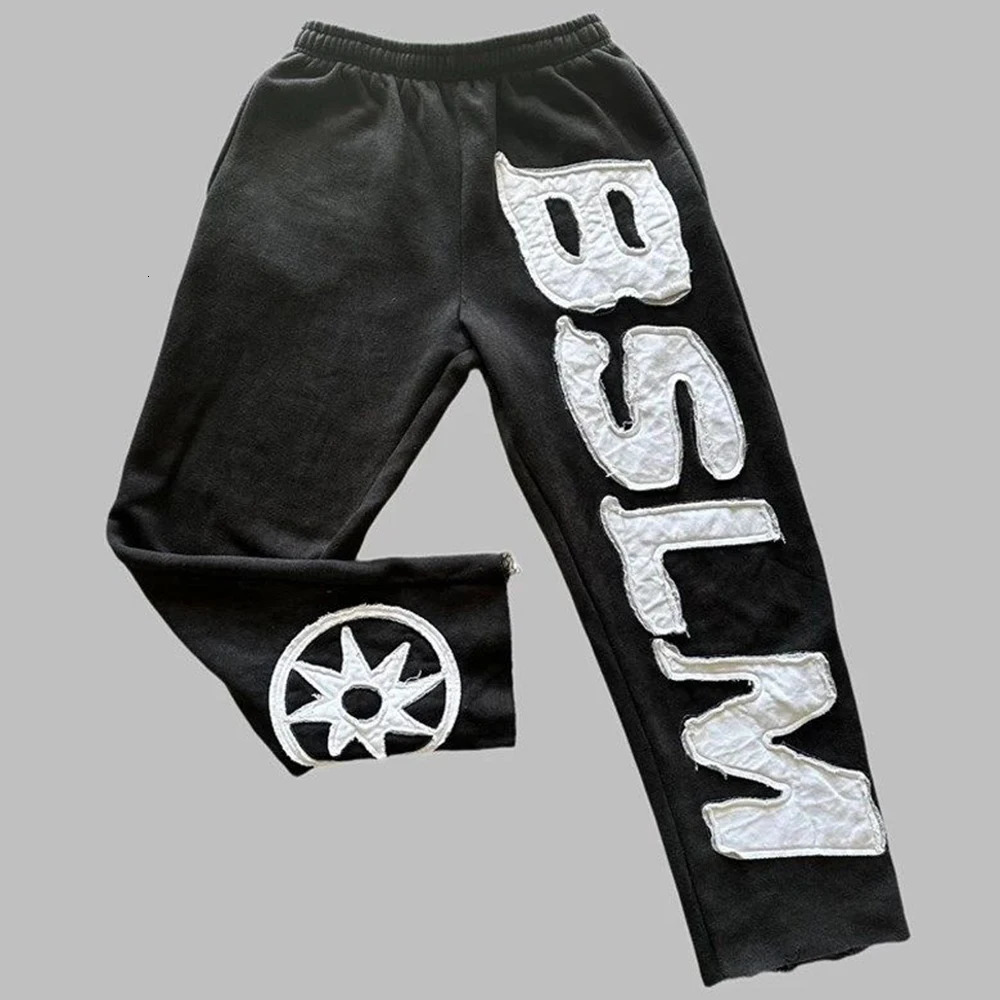 Men Women autumn winter Pants hoodie personalized street style Harajuku high street hiphop letter embroidery fashion casual 251020