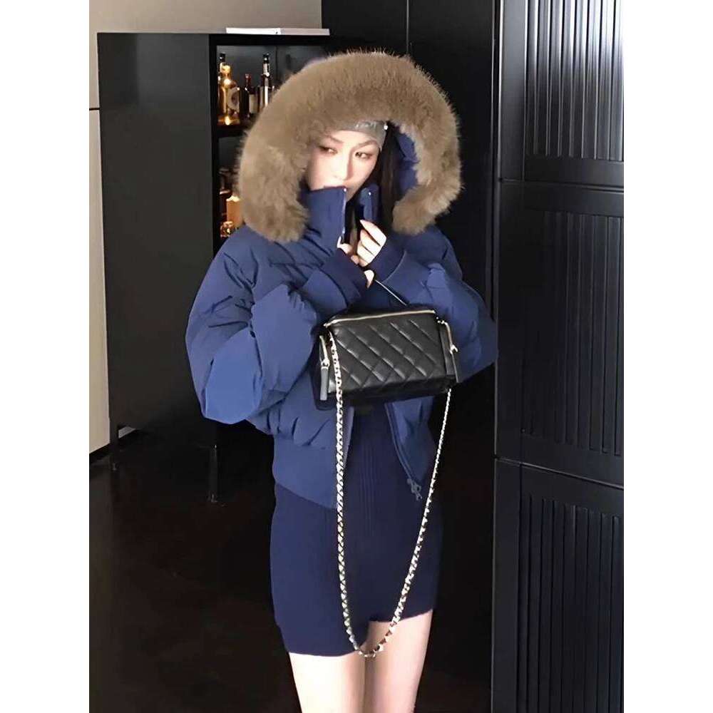 Faux Collar Hooded Short Cotton Coats Tops Thicken Warm Fashion New Parkas Casual Chaquetas Winter Korea Women Jackets Casaco