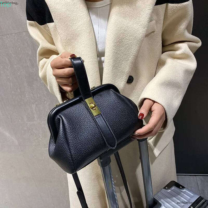 Small Clutch PU Leather Crossbody Side Shoulder Bag with Short Handle 2024 Lichee Pattern Handbag H7.4#35 ddmybear