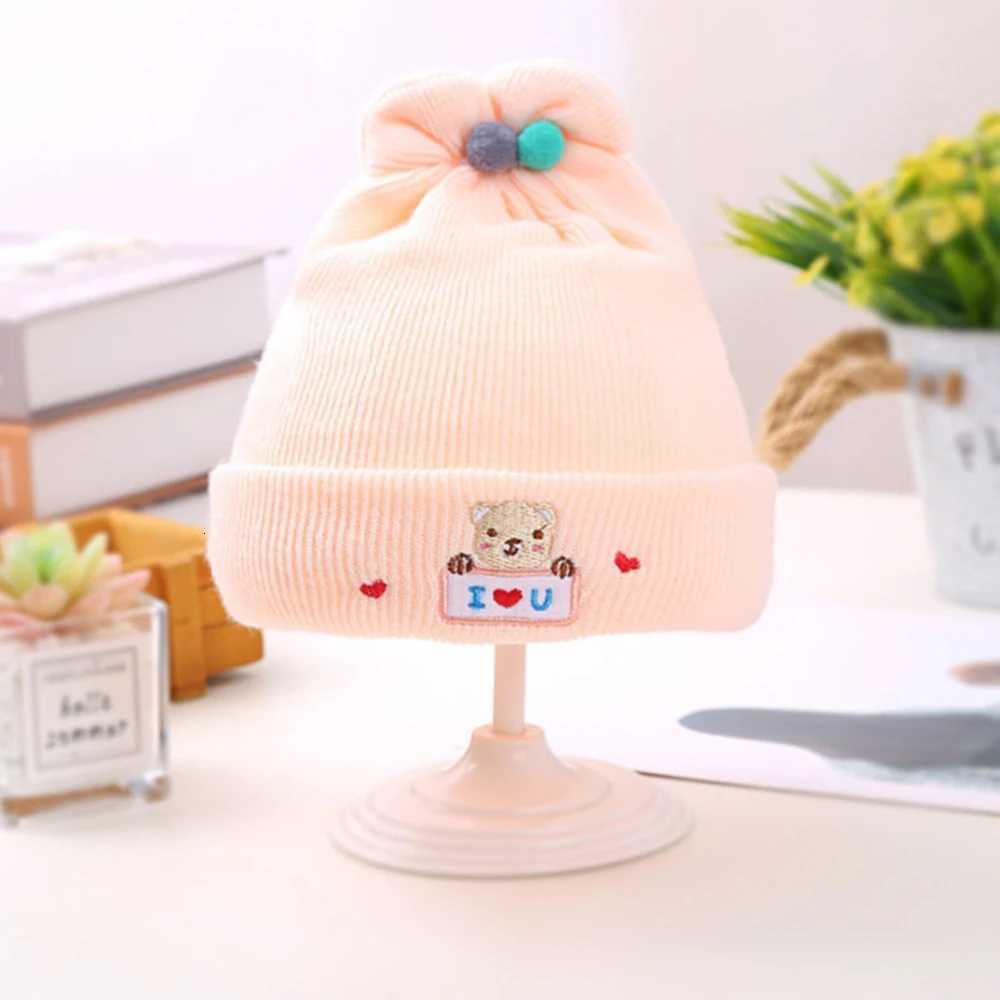 Unisex Newborn I LOVE YOU Baby Knitted Wool Hat Autumn Winter Soft Baby Beanie Hats For Kids 06 Month Boys GirlsL251024
