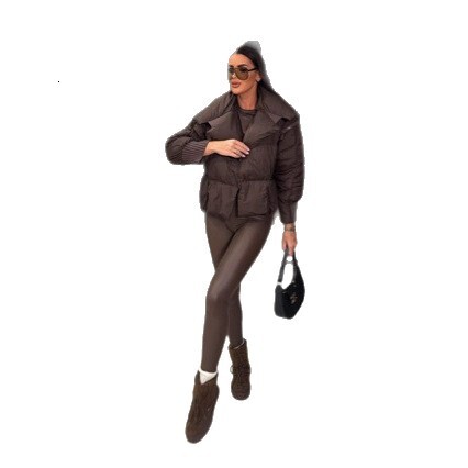 2025 Short Puffer Jacket Women Winter New High-End Stylish Thickened Warm Cotton Coat for Petite Figures