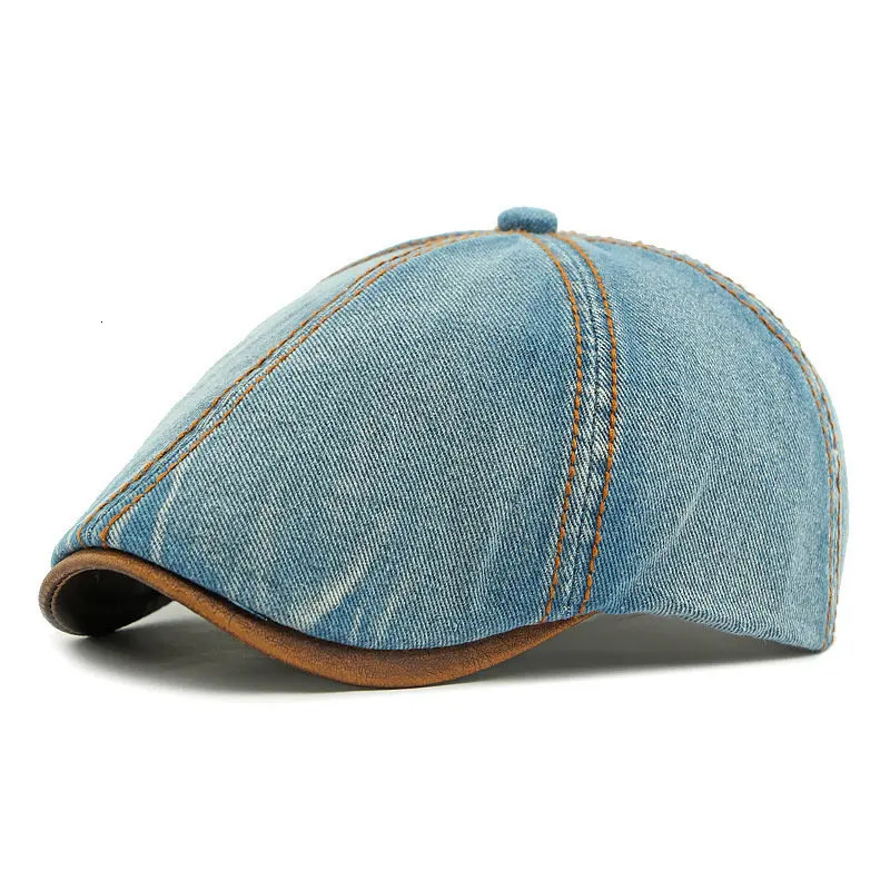2025 Four Seasons Cotton Solid Print sboy Caps Flat ed Cap Men and Women Painter Beret Hats 36 251021