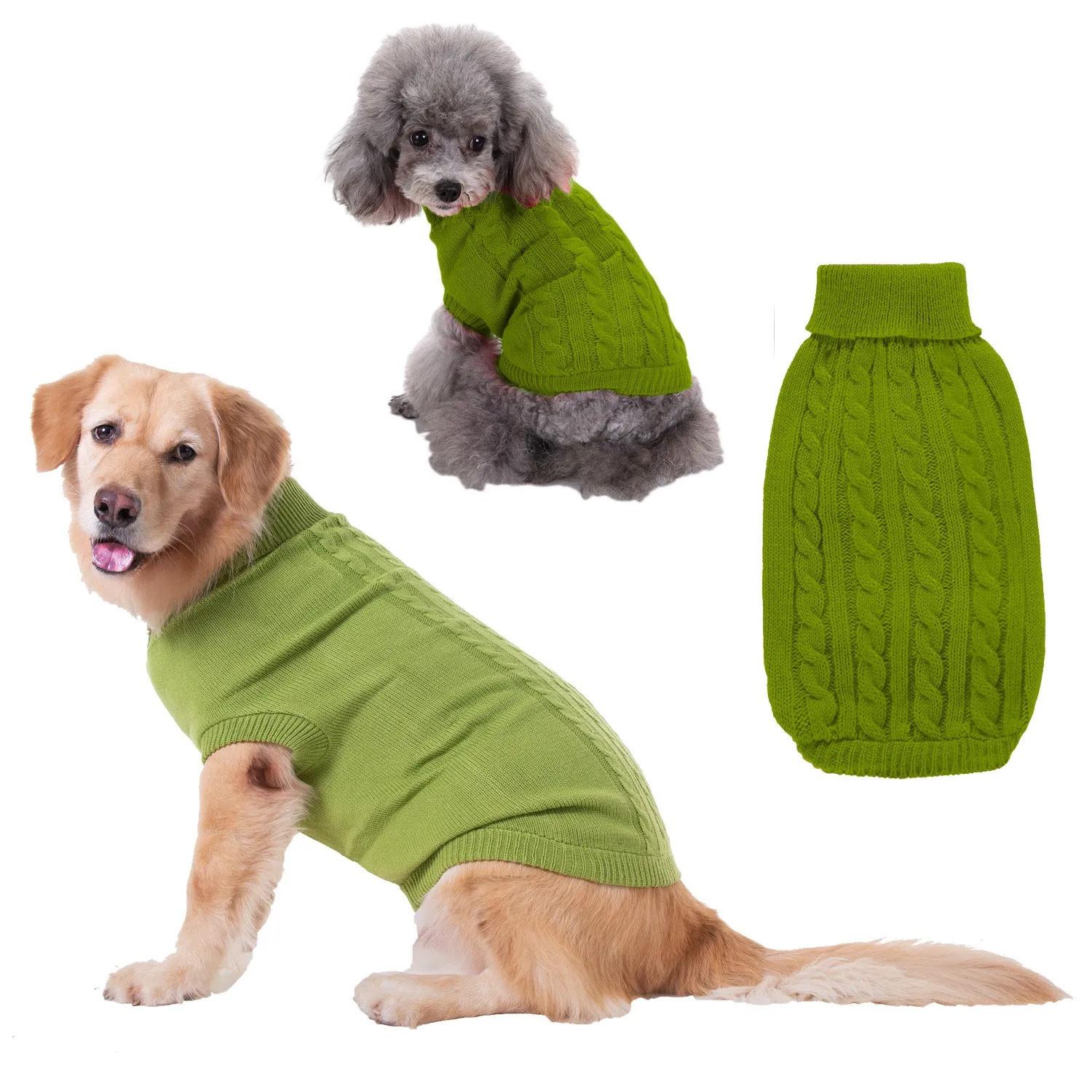 Dog clothes Autumn Winter Teddy pet clothes Dog Apparel Pet Clothes Solid Color Sweater