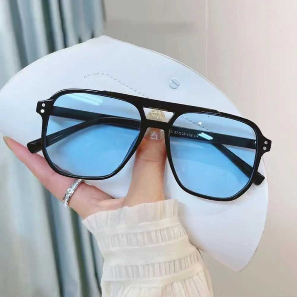 Punk Square Frame Sunglasses AntiUV Travel Accessories Retro Sunglasses Beach Eye Protection Black Shades Glasses Summer DecorT251024