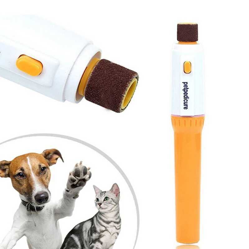 Pet Pedicure Tools Care File Electric Automatic Pet Grinder Pet Cat Puppy Paw Claw Toe Nail Grinder Grooming Trimmer Clipper Z20251024