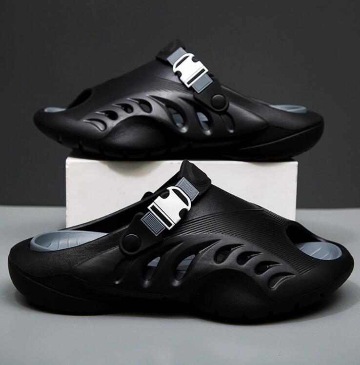 Summer sports slippers anti slip and shock-absorbing hole shoes outdoor leisure vacation soft soled lightweight sandals Z 10.21-4