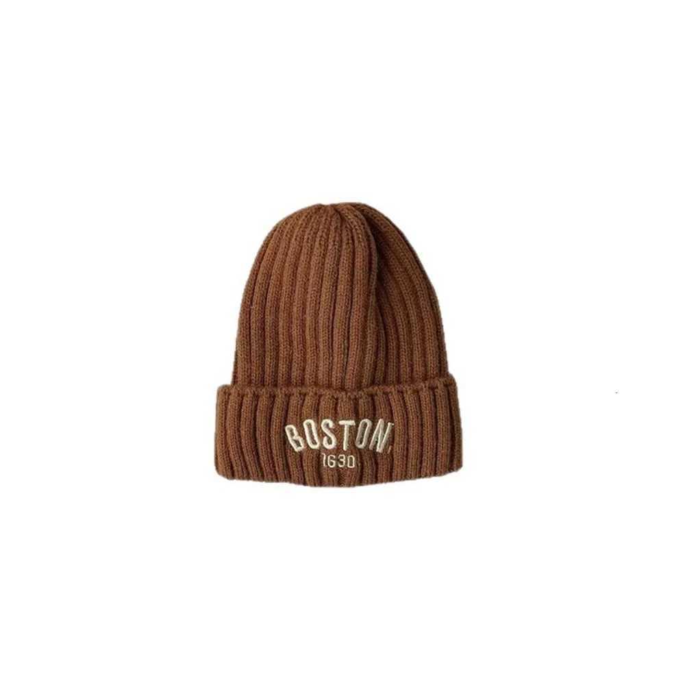 MINISO Baby Hat Baby Knitted Hat with Letters Warm Windproof Earmuffs Winter Beanie Birthday Gift Headdress Protective HatsL251024