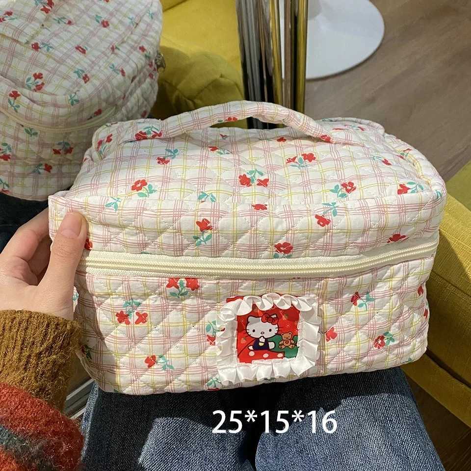 Women Cute Large Capacity Cat Prints Makeup Bag Ladies Instagram Travel Portable Toilet Bag Student Pen CaseT251024
