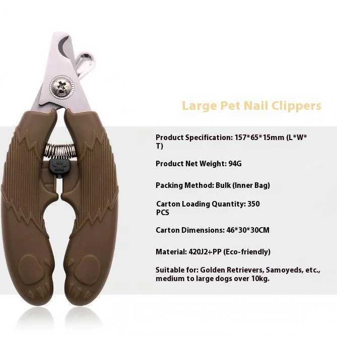 Bear Shape Pet Nail Clipper for Cats Dogs Stainless Steel Grooming Tool with Safety Guard Nail Trimmer Z20251024