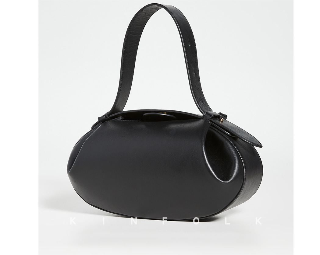 Niche popular bags 2025 crossbody casual and versatile three-dimensional women's armpit small round bags baguette bags handbags