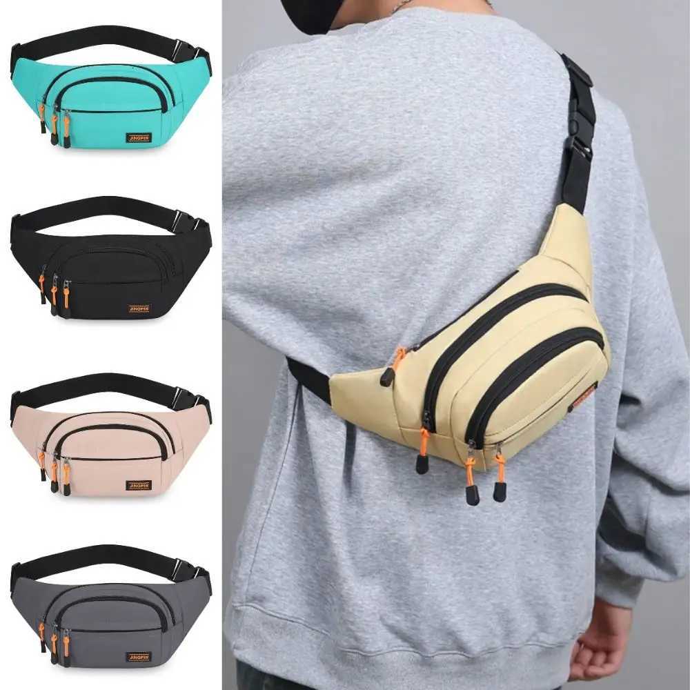 Nylon Men Chest Bag Large Capacity Adjustable Strap Outdoor Waist Bag Japanese Style Multi Functional Sports Walking Bag RidingL251024