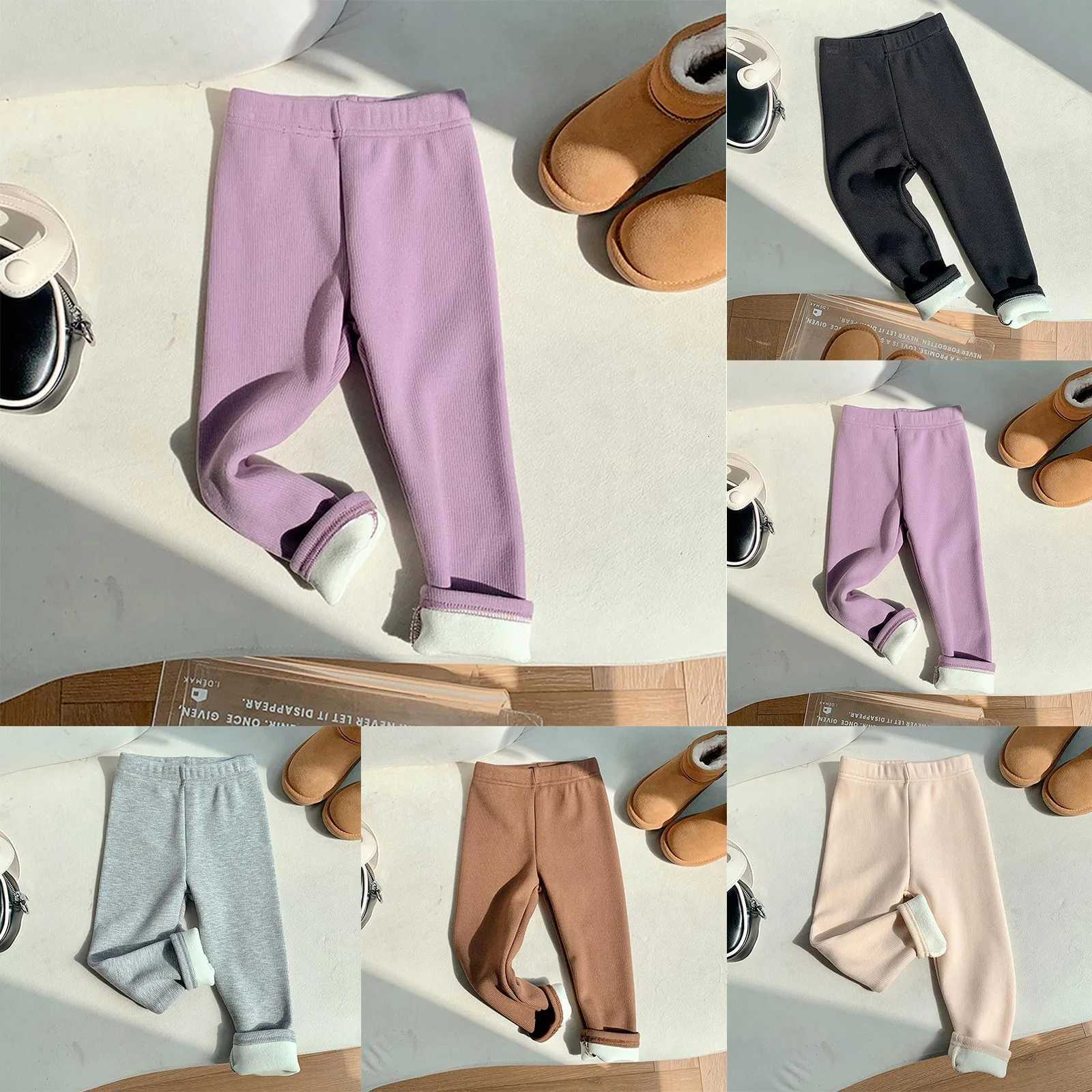 Fleece Lined Pants for Girls Leggings Toddler Cotton Leggings For Girls Warm Comfortable Kids Snow Pants for GirlsT251024