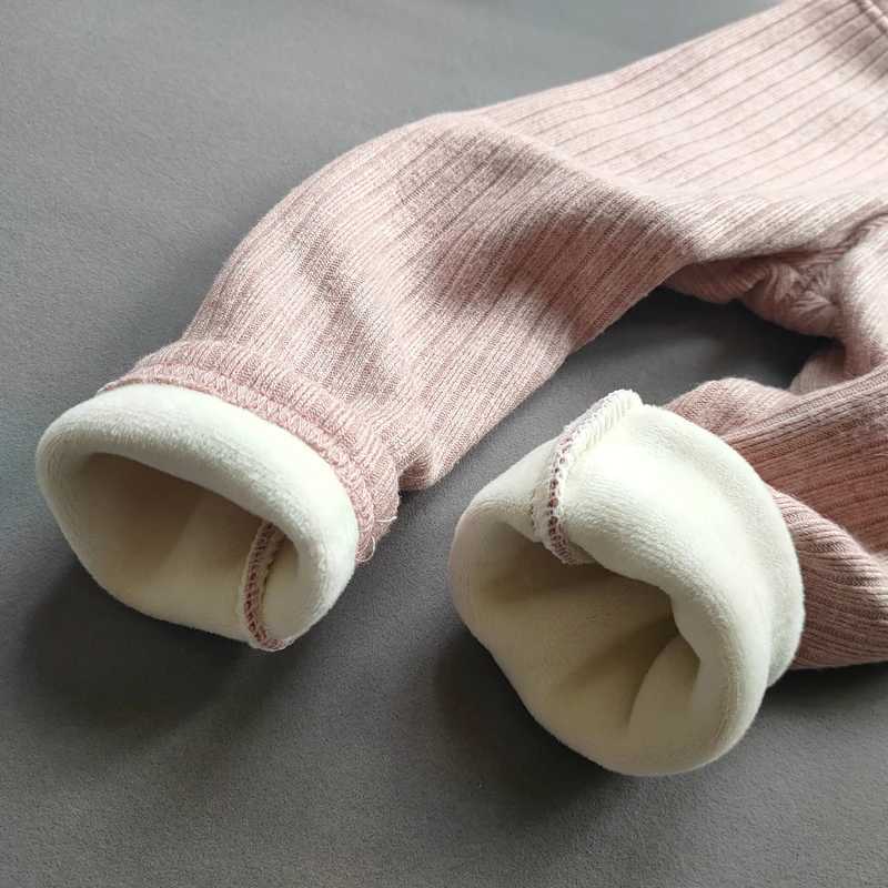 Cashmere Thicken Warm Childrens Pants for Autumn Winter Kids Girls Leggings Elasticity Slim Fleece TrousersT251024