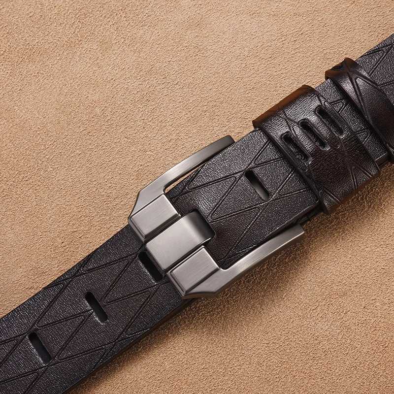 Fashionable Mens Belt Suitable For Business Casual Pin Buckle Belt Simple And Versatile Youth Fashion PU Belt W251024