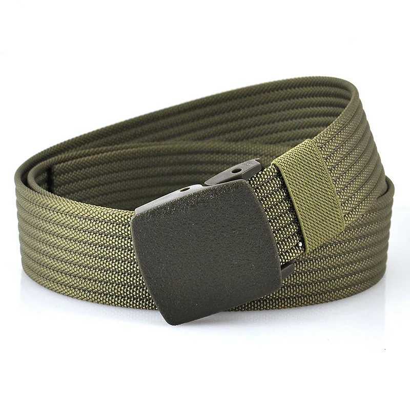 Men Belts Fashion Unisex Jeans Belts Adjustable Belt Men Outdoor Travel Tactical Waist Belt with Plastic Buckle for Pants 120cm W251024